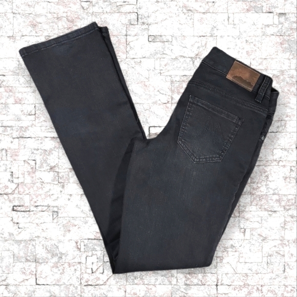 Maurice's Black Wash Low-rise Straight Jeans - Picture 1 of 6